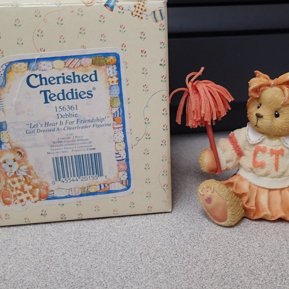 Debbie "Let's Hear It For Friendship" Cheerleader Cherished Teddies Figure - Picture 2 of 7